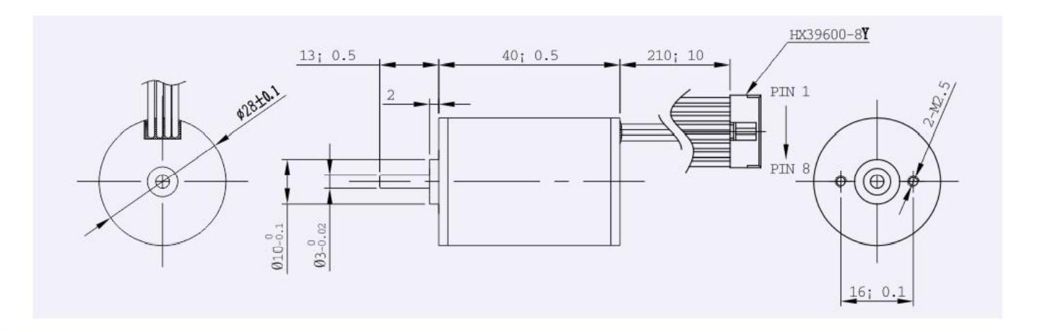 2840 motor outline